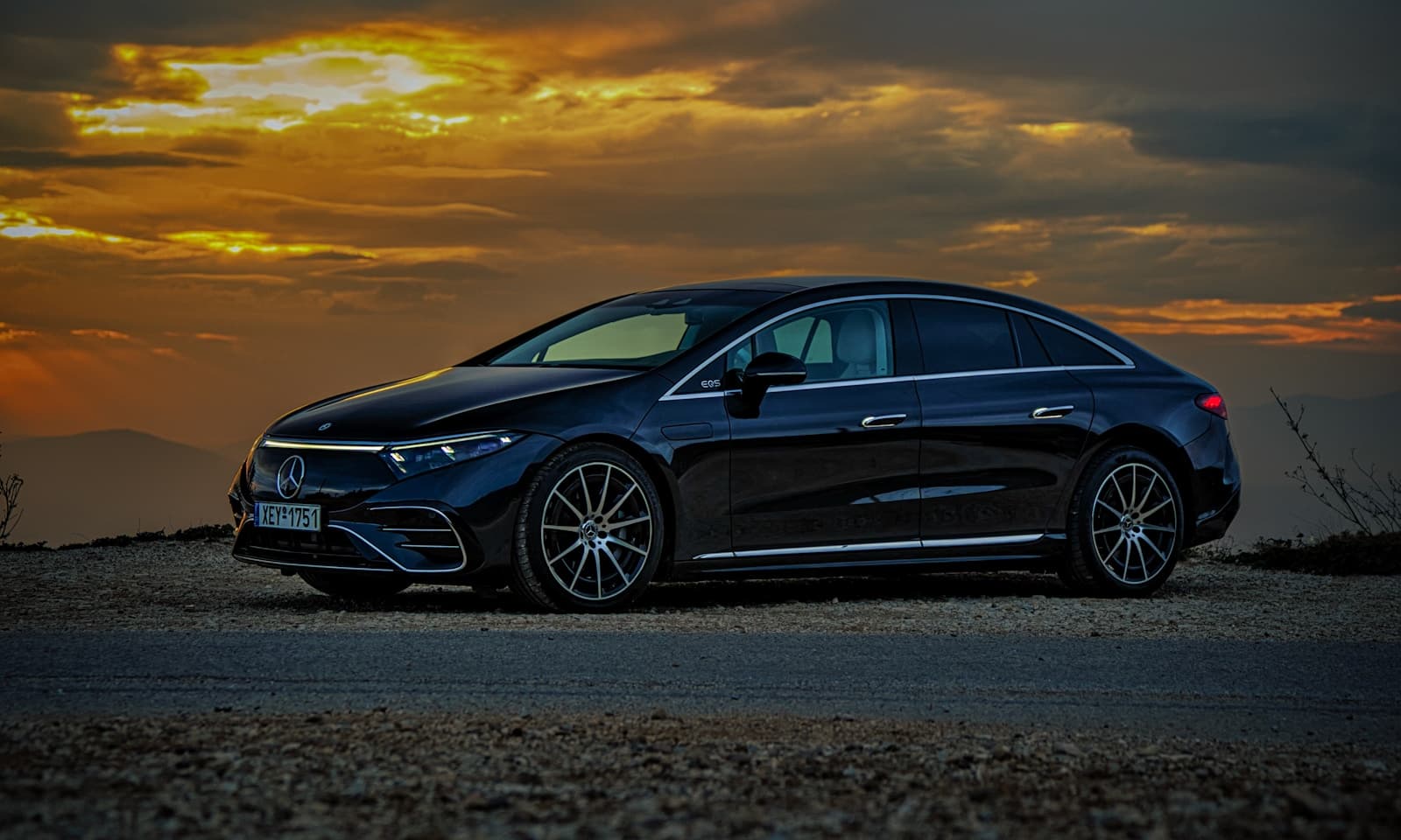 Modern premium sedan (2024+) during a transfer in Krakow